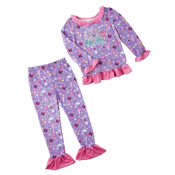 Bowjammies Pajama Set Size 2