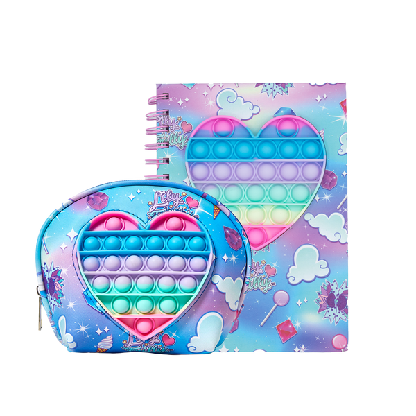 Dreamland Pop-it Pouch and Notebook set – Lily Frilly