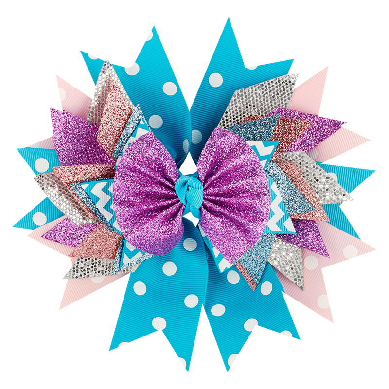 Gold & Glitter Hair Bow – Lily Frilly